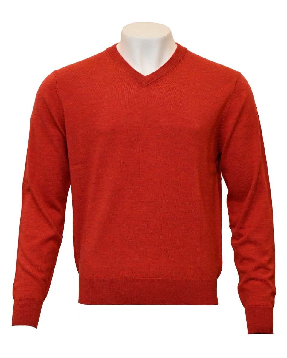 Upgrade Your Wardrobe With the Timeless Nicklaus Merino Wool V-Neck Sweater