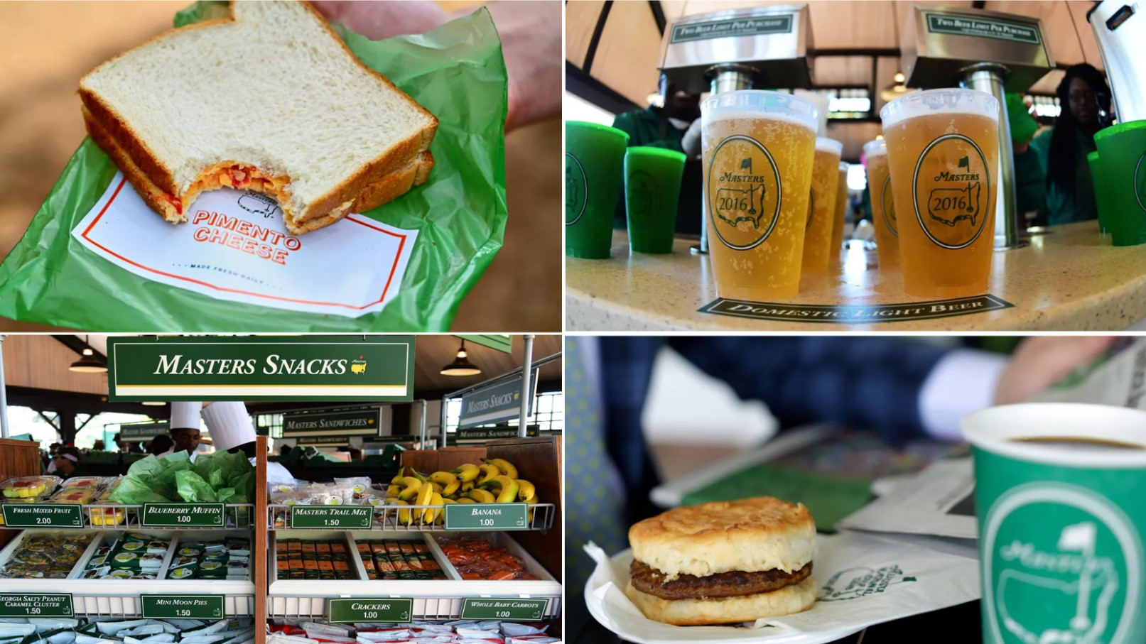Augusta National Golf Club Masters Concessions: Changes in Prices for Beer and Georgia Peach Ice Cream Sandwich