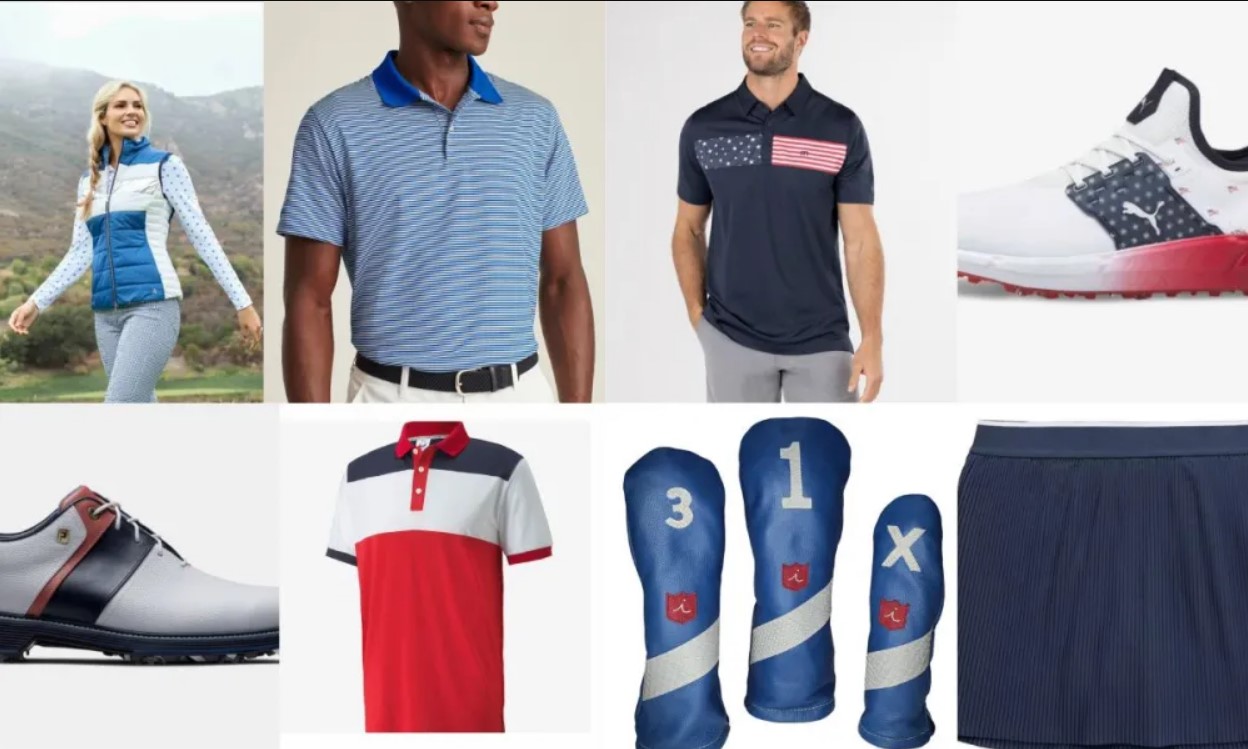 Elevate your July 4th golf style with top red, white, and blue apparel and accessories—explore now