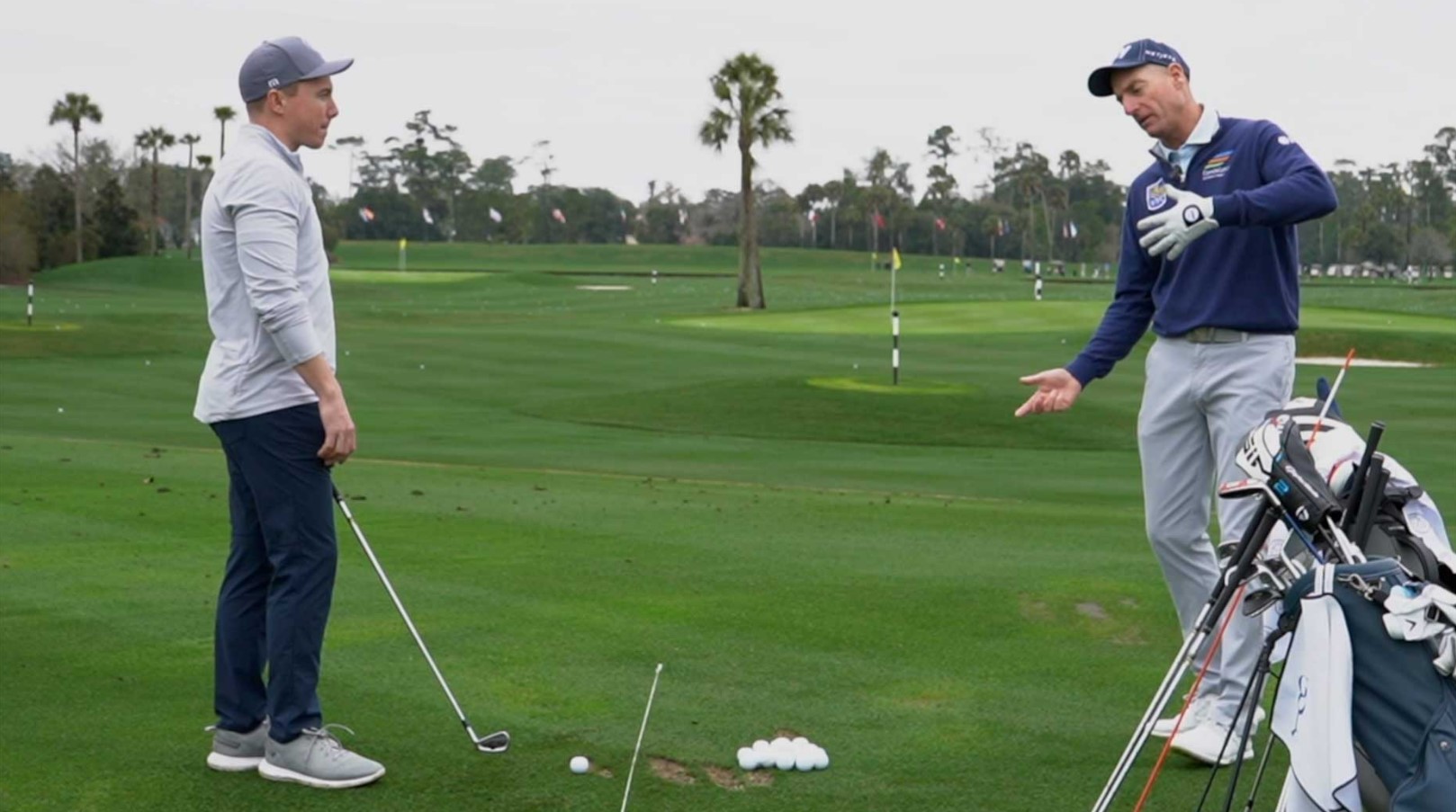 Explore effective golf setup techniques with pro tips from Jim Furyk to enhance your practice quality on the driving range