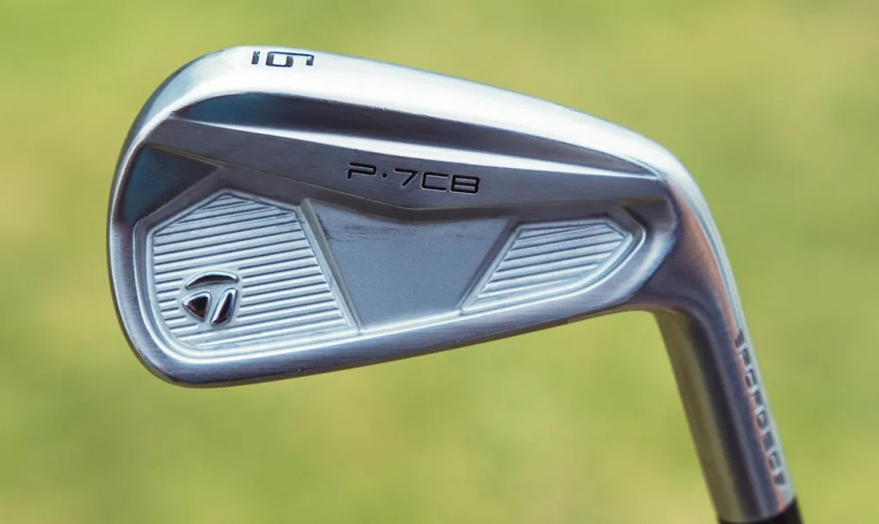 Discover Collin Morikawa’s edge with TaylorMade P•7CB irons at the British Open: Innovative design for optimal spin control and precision.