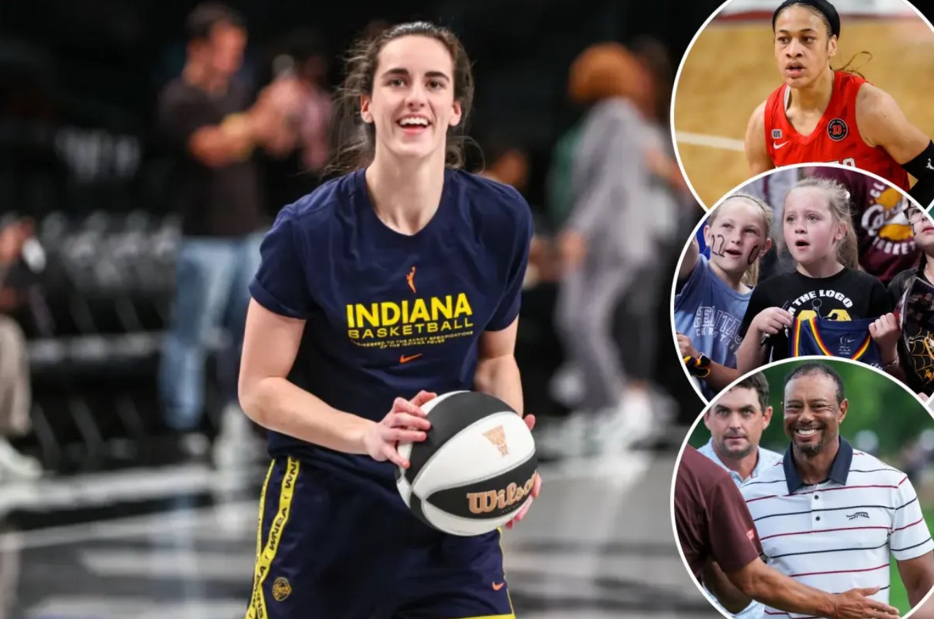 Witnessing Sports History: Caitlin Clark’s Journey in Women’s Basketball and Its Tiger Woods Comparison